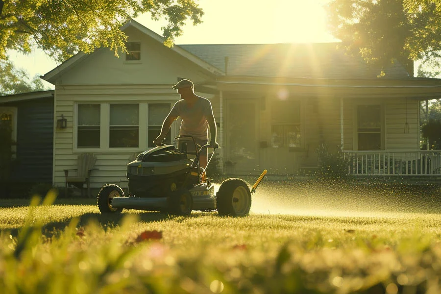 electric mulch lawn mower